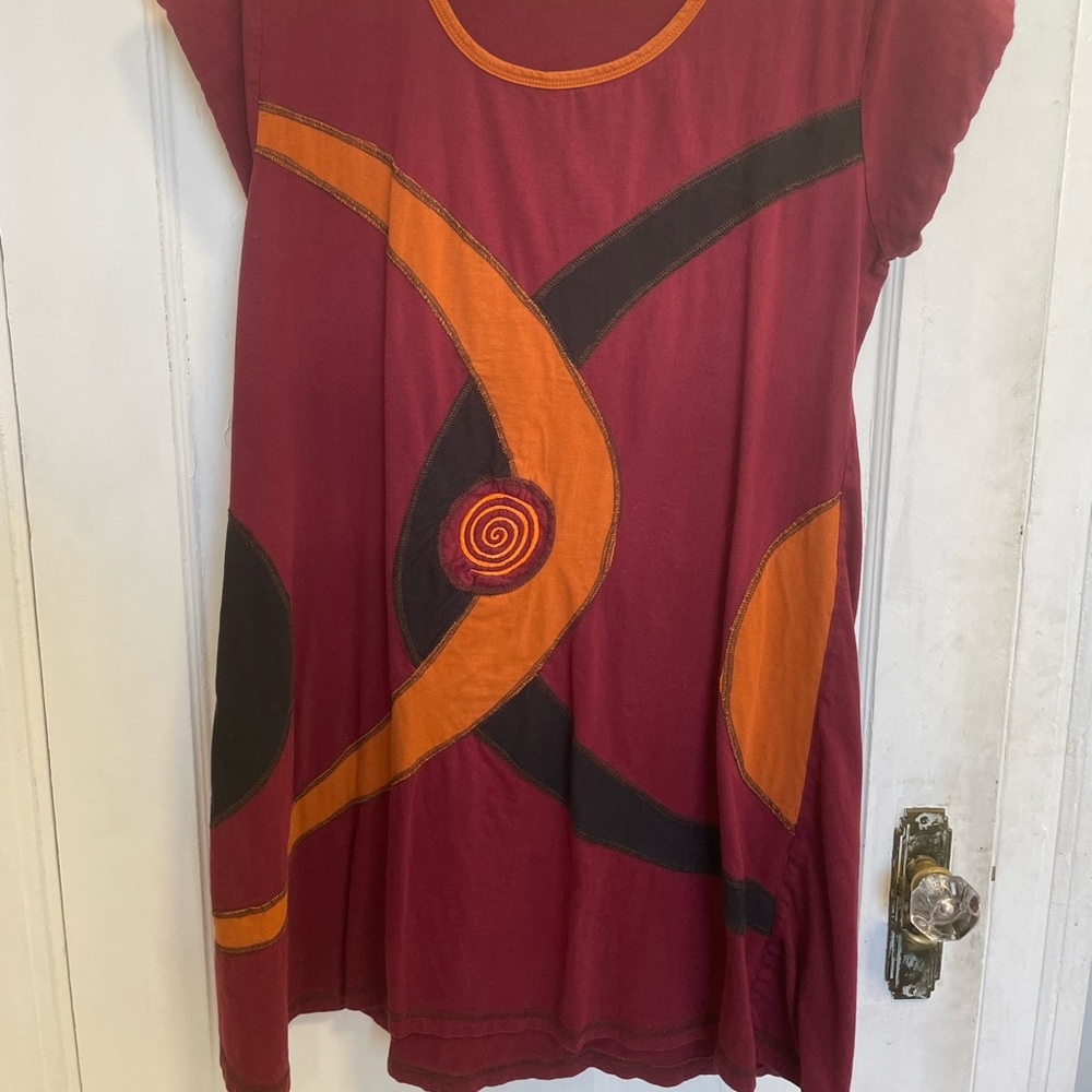 Dragonfly short sleeve dress, size M